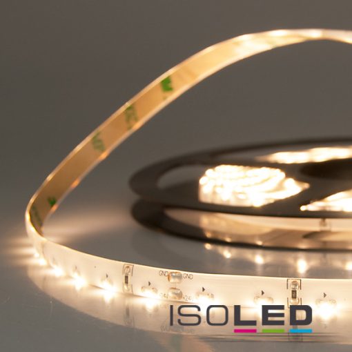LED SIL830-Sideled flexibilis szalag, 24V, 4,8W, IP66, meleg fehér, 60 LED/m