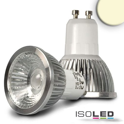 GU10 LED szpot fényforrás, 5,5W, COB, 70°, meleg fehér, dimmelheto