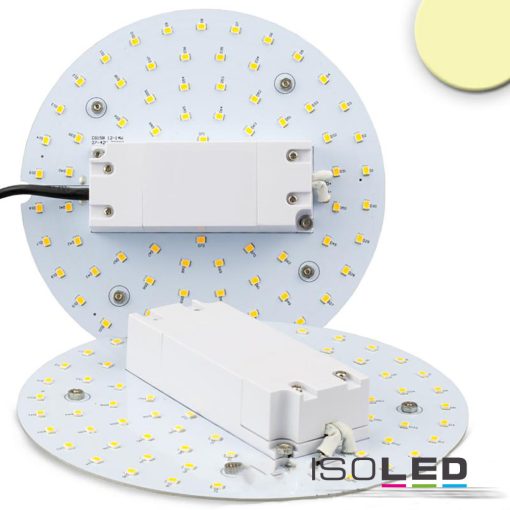 LED átszerelo áramköri lap, 160 mm, 12W, mágnessel, meleg fehér