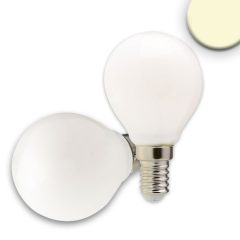   E14 LED Illu fényforrás, 4 W, opál, meleg fehér, dimmelheto