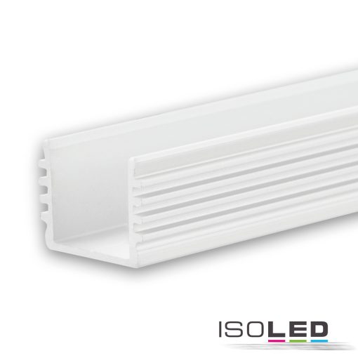LED SURF12 BORDERLESS konstrukciós profil,  alumínium, porfestett, fehér, RAL 9010,  H:200 cm