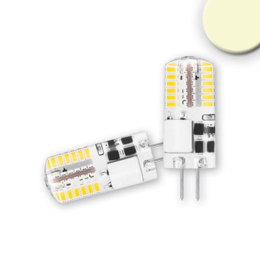 G4 LED fényforrás, 24 SMD, 1,5 W, öntött, meleg fehér