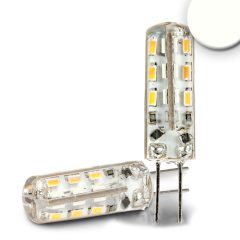   G4 LED fényforrás, 24 SMD, 1,5 W, öntött, semleges fehér