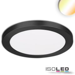   LED süllyesztett/felületre szerelt lámpa Slim Flex 24 W, ColorSwitch 3000K|3500k|4000K, fekete