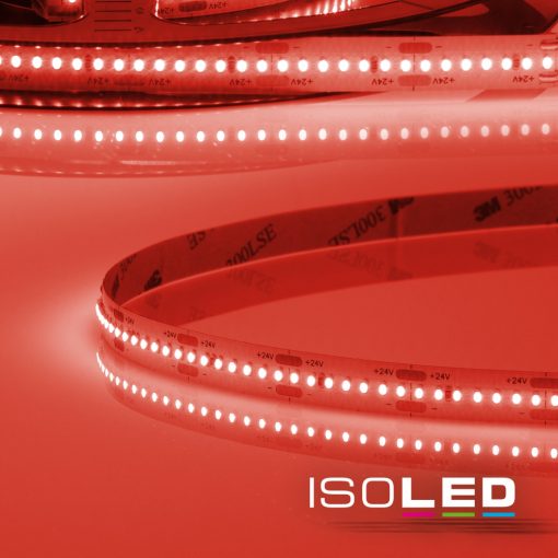 LED CRI9R Linear10 flexibilis szalag, 24 V, 10 W, IP20, piros, 300 LED/m