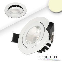   LED  süllyesztett szpotlámpa, fehér, 8W, 36°, kerek, meleg fehér, IP65, dimmelheto