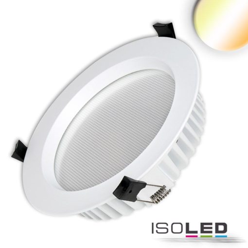 LED-es lefelé világító lámpa csökkentett káprázással, 25W, kerek, DN190, CRI90, színváltó 3000|3500|4000K, dimmelheto