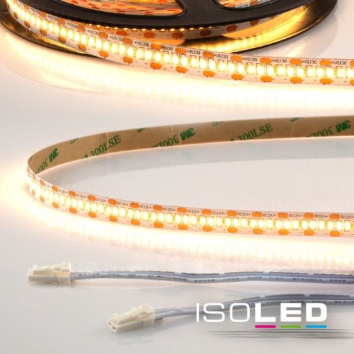 LED CRI930 MiniAMP flex. szalag, 12V, 12W, IP20, 3000K, 250cm, kétoldalas 30cm kábel + maleAMP