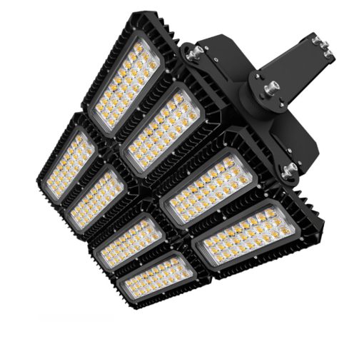 LED reflektor 900W, 130x40° aszimmetrikus, billentheto modul,1-10V-os dimmelheto,sem fehér, IP66