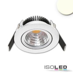   LED süllyesztett lámpatest 68 MiniAMP alu csiszolt 5W, 24V DC, meleg fehér 2700k, dimmelheto