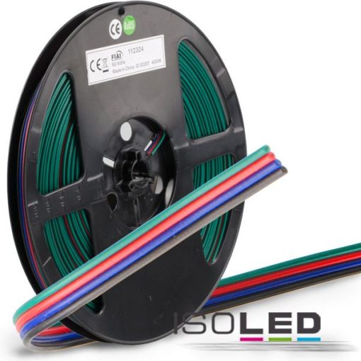 RGB kábel 25m-es tekercs 4-pólusú 0,5mm˛ H03VH-H AWG20