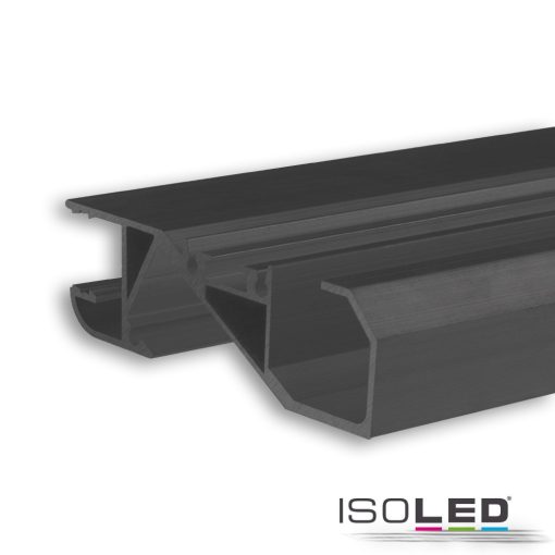 LED szegélyléc profil HIDE BOTTOM fekete RAL 9005