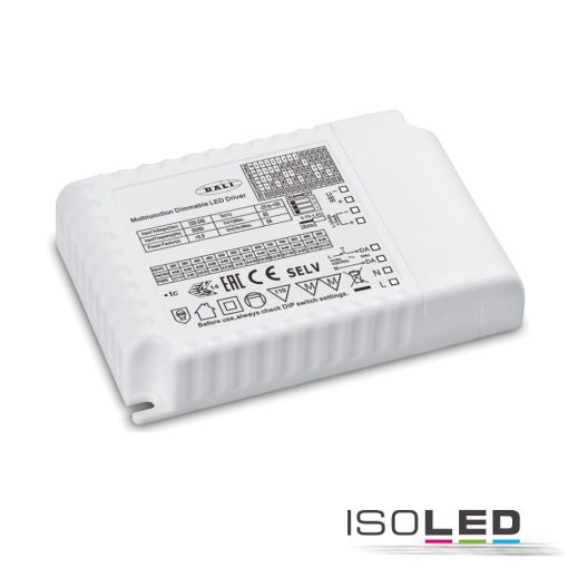 LED állandó áramú 300-900mA (9-58V), 30W, Push/0-10V/DALI-2 dimmelheto, SELV