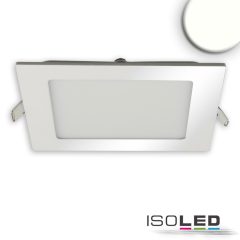   LED mélysugárzó, 15 W, ultra lapos, szögletes, ezüst, semleges fehér, dimmelheto