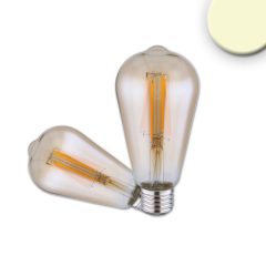   E27 Vintage Line LED ST64 izzó 7W meleg fehér, üveg borostyán színben