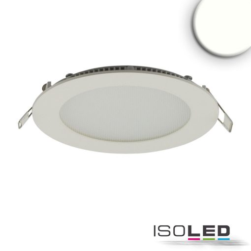 LED mélysugárzó, 9W, kerek, ultra lapos, vakítás-csökkentett, fehér, semleges fehér, dimmel. CRI90