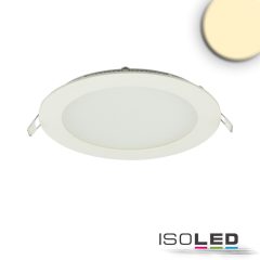   LED mélysugárzó, 12W, kerek, ultra lapos, vakítás-csökkentett, fehér, meleg fehér, dimmel. CRI90