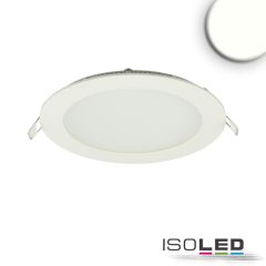   LED mélysugárzó, 12W, kerek, ultra lapos, vakítás-csökkentett, fehér, semleges fehér, dimmel. CRI90