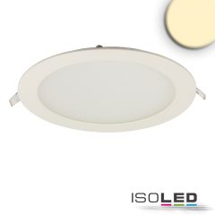   LED mélysugárzó, 18W, kerek, ultra lapos, vakítás-csökkentett, fehér, meleg fehér, dimmel. CRI90