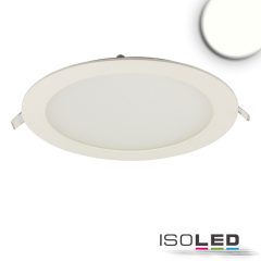   LED mélysugárzó, 18W, kerek, ultra lapos, vakítás-csökkentett, fehér, semleges fehér, dimmel. CRI90