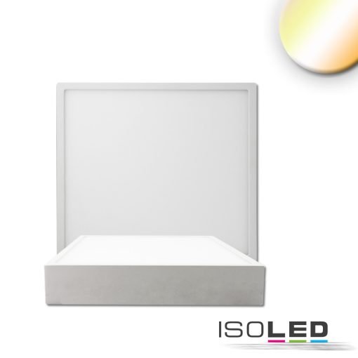 LED mennyezeti lámpa PRO fehér, 8W, szögletes, 120mm, ColorSwitch 2700|3000|4000K, dimmelheto