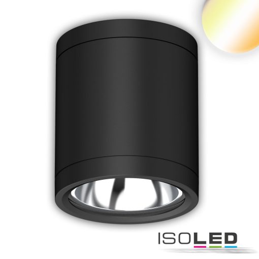 LED mennyezetre szerelt spot IP65, fekete, 10W, ColorSwitch 3000|4000|5000K, dimmelheto