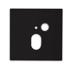   Fedél alumínium szögletes fekete, Sys-Wall68 fali lámpahez PIR érzékelovel