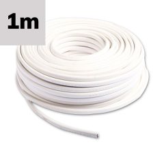   Kábel PVC köpenyes, fehér, 3x0,75mm˛ H05VV-F 3G, méterenként áruljuk