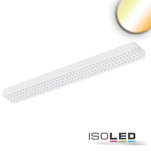 LED lineáris lámpa UGR<19, 80°, fehér, 120cm 38W, színváltó 3000|4000K, dimmelheto