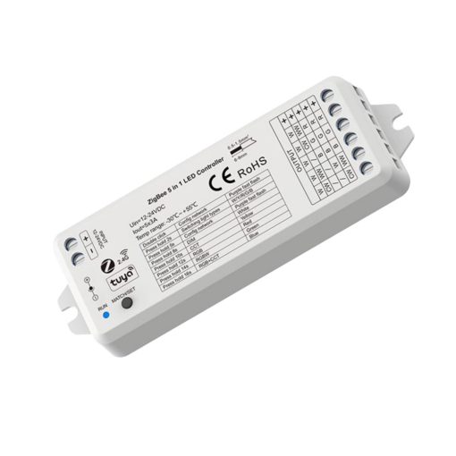 Sys-Pro + Zigbee 3.0 1-5 csatornás PWM fényeroszabályzó, 12-24V DC 5x3A