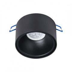 Flush-mounted luminaire Bali Round Black