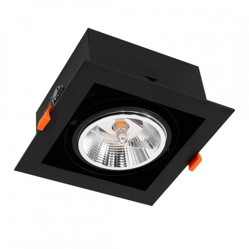 Flush-mounted luminaire Plaza 1xGU10 AR111 BLACK