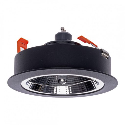 Flush-mounted luminaire Redondo BLACK 1xAR111 GU10