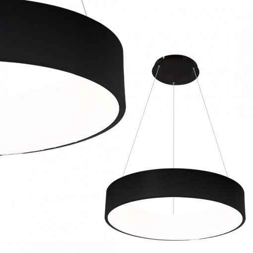 Pendant lamp OHIO BLACK 24W LED