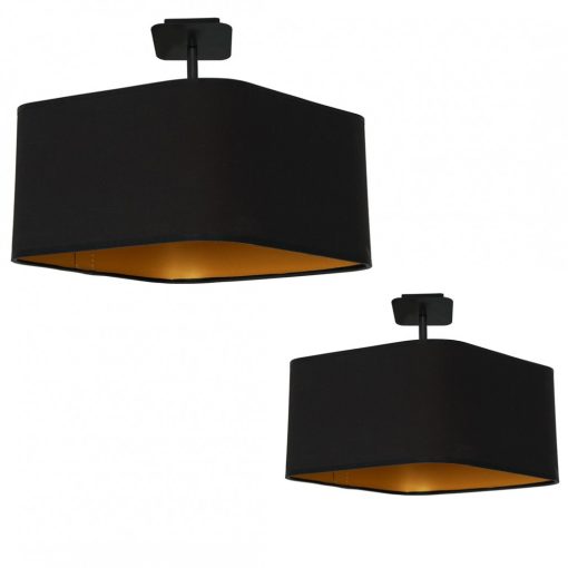 Ceiling lamp NAPOLI BLACK/GOLD 1xE27