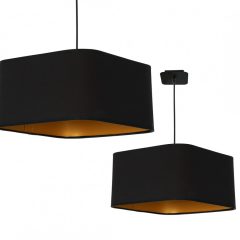 Pendant lamp NAPOLI BLACK/GOLD 1xE27