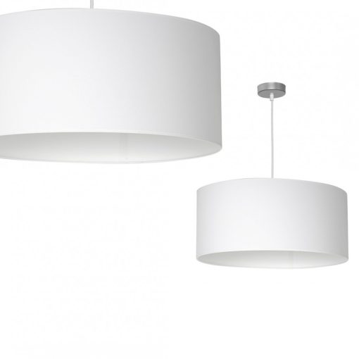 Pendant lamp CASINO WHITE/CHROME 1xE27