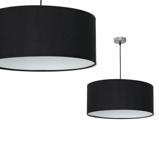 Pendant lamp CASINO BLACK/CHROME 1xE27