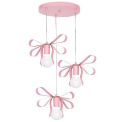 Pendant lamp EMMA PINK 3xE27