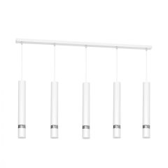 Pendant lamp JOKER WHITE/CHROME 5xGU10