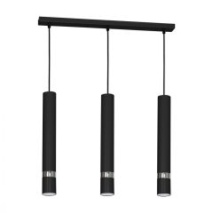 Pendant lamp JOKER BLACK/CHROME 3xGU10