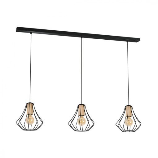 Pendant lamp WILL BLACK 3xE27