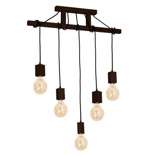 Pendant lamp JACK 5xE27 Orzech