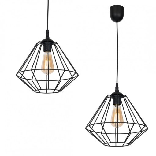 Pendant lamp COLIN BLACK 1xE27