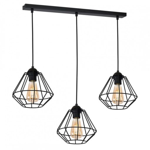 Pendant lamp COLIN BLACK 3xE27