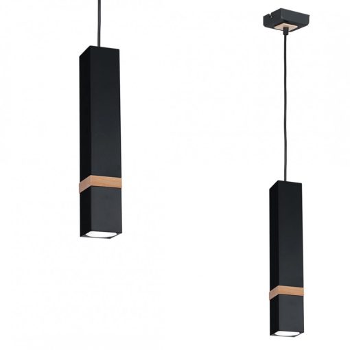 Pendant lamp VIDAR BLACK 1xGU10