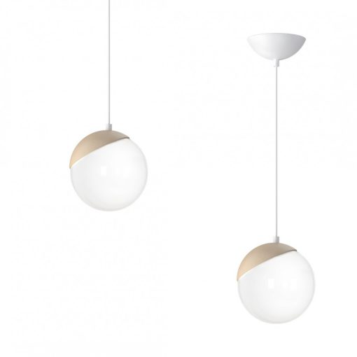 Pendant lamp SFERA WOOD 1xE14