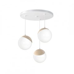 Pendant lamp SFERA WOOD 3xE14