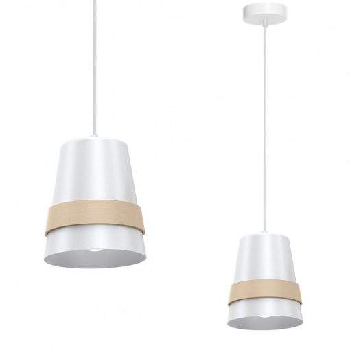 Pendant lamp VENEZIA WHITE 1xE27