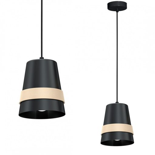 Pendant lamp VENEZIA BLACK 1xE27